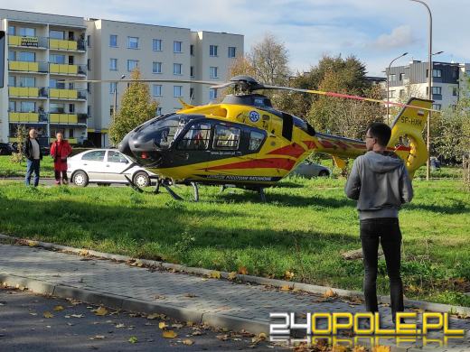 Akcja służb na Sosnowej w Opolu. Lądował śmigłowiec LPR