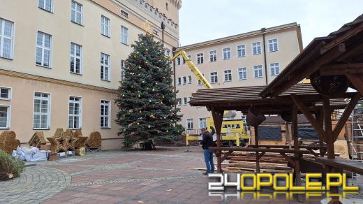 Za blisko 2 tygodnie Jarmark Bożonarodzeniowy. Trwają przygotowania na opolskim rynku