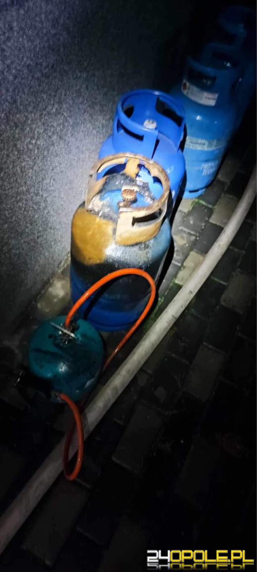 Wybuch butli z gazem w powiecie głubczyckim