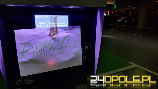 Awaria elektryki na parkingu w Centrum Przesiadkowym Opole Główne