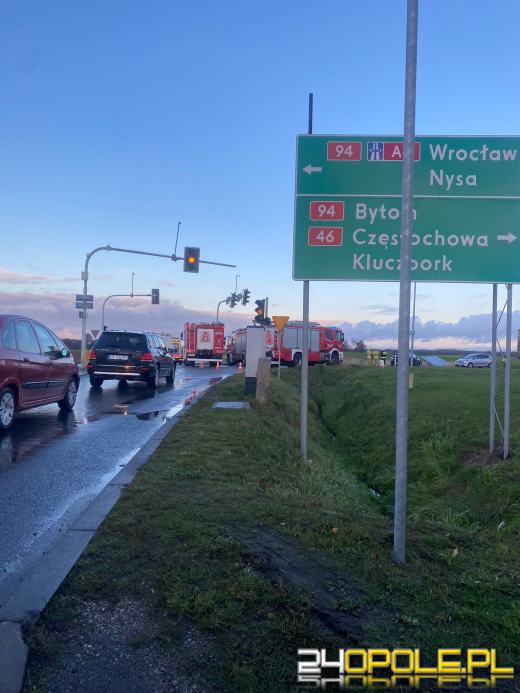 Poważny wypadek w Opolu-Wrzoskach. 3 osoby trafiły do szpitala