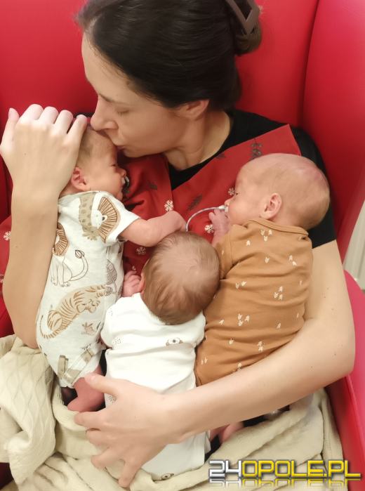 Potrójne szczęście w Opolu. Na świat przyszły wyczekiwane trojaczki