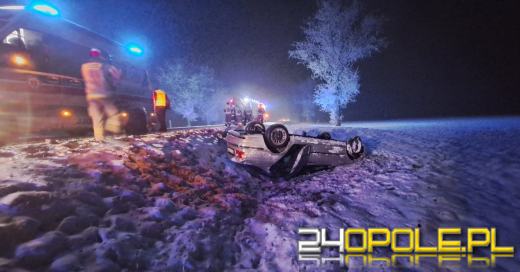 Dachowanie pojazdu w powiecie brzeskim