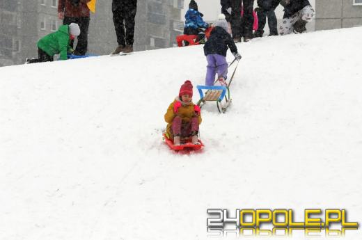 Zimowe szaleństwo w Opolu. Dzieci wyciągnęły sanki