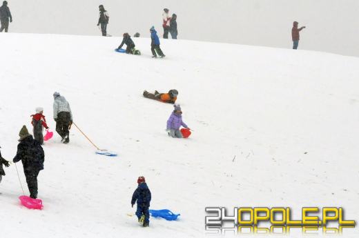 Zimowe szaleństwo w Opolu. Dzieci wyciągnęły sanki
