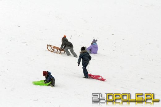 Zimowe szaleństwo w Opolu. Dzieci wyciągnęły sanki
