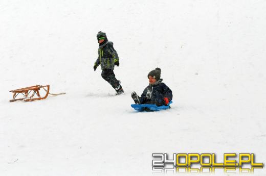 Zimowe szaleństwo w Opolu. Dzieci wyciągnęły sanki