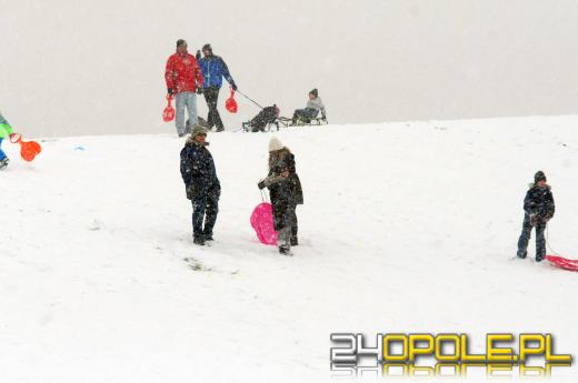 Zimowe szaleństwo w Opolu. Dzieci wyciągnęły sanki