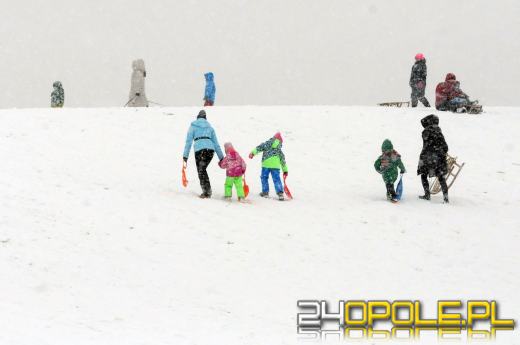 Zimowe szaleństwo w Opolu. Dzieci wyciągnęły sanki