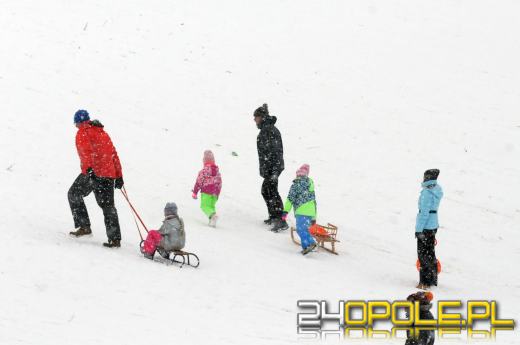 Zimowe szaleństwo w Opolu. Dzieci wyciągnęły sanki