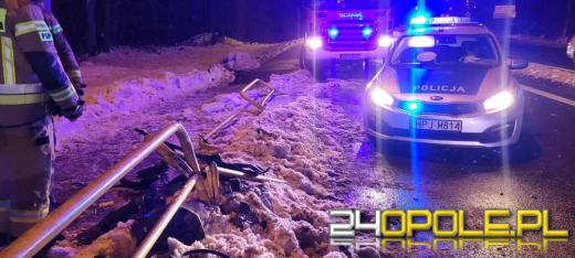 18-latek wjechał w bariery na DK-94