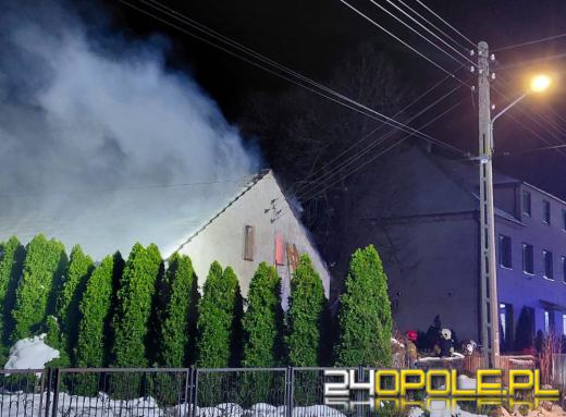 Pożar domu w Chróścicach 