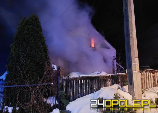 Pożar domu w Chróścicach 