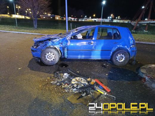 Wypadek koło MOP Góra św. Anny. Za kierownicą 16-latek