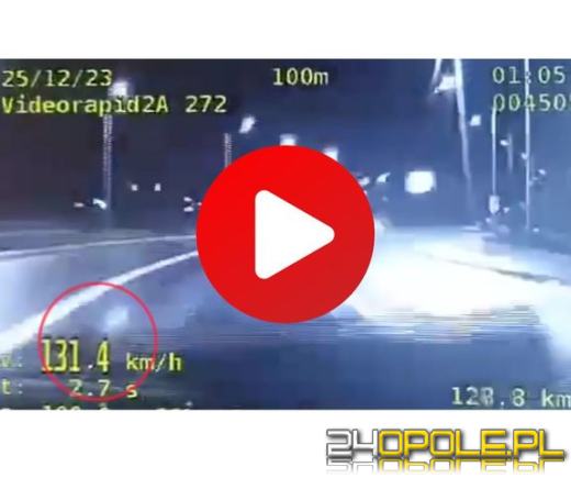 Wyprzedził radiowóz, pędząc 130 km/h buspasem