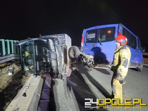 Wypadek na A4 na pasie w kierunku Wrocławia 
