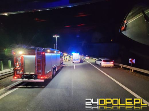 Wypadek na A4 na pasie w kierunku Wrocławia 