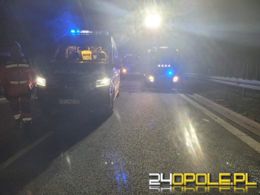 Wypadek na A4 na pasie w kierunku Wrocławia 