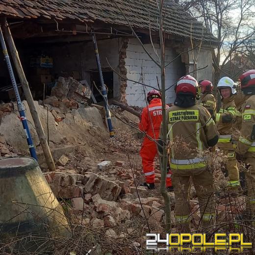 Ściana budynku zawaliła się w Czepielowicach