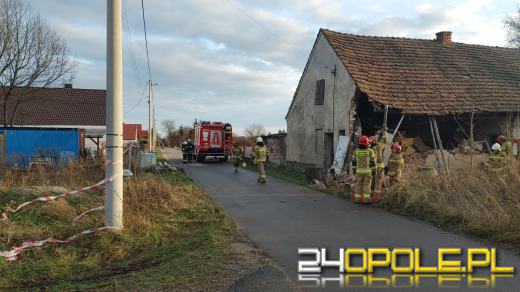 Ściana budynku zawaliła się w Czepielowicach