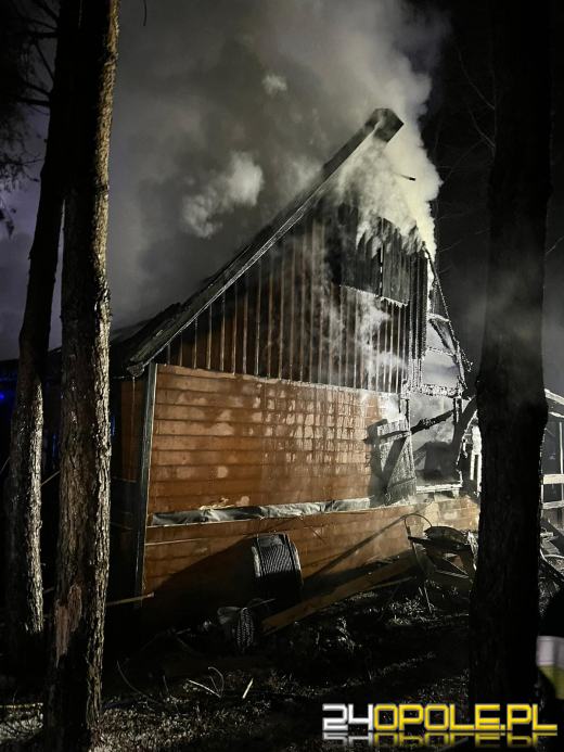 Spłonął domek letniskowy w Krasiejowie