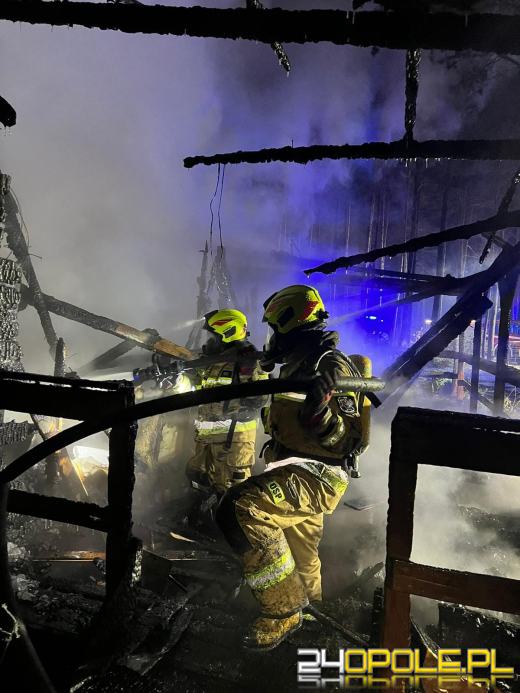 Spłonął domek letniskowy w Krasiejowie