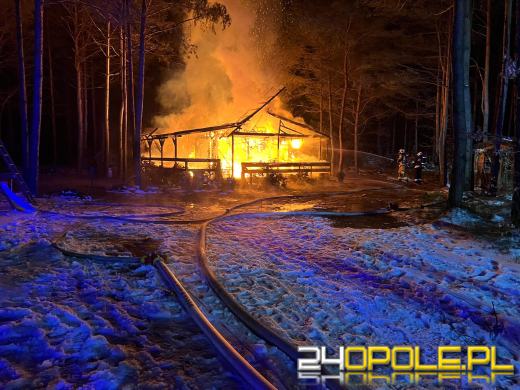 Spłonął domek letniskowy w Krasiejowie