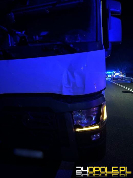 Tragiczny wypadek na DK94. Ciężarówka śmiertelnie potrąciła pieszego