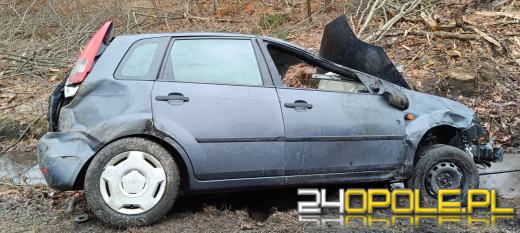 Wypadek na DK 45 na trasie Bierdzany - Jełowa