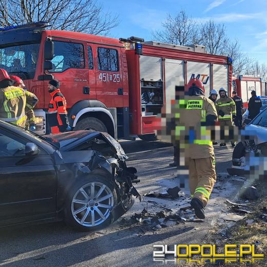 Zderzenie pojazdów w powiecie namysłowskim