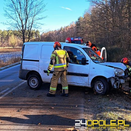 Dachowanie pojazdu na trasie Domaszowice - Siemysłów 