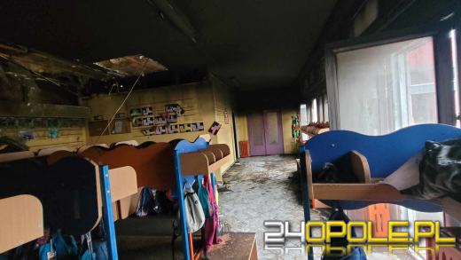 Duże straty po pożarze przedszkola w Niemodlinie