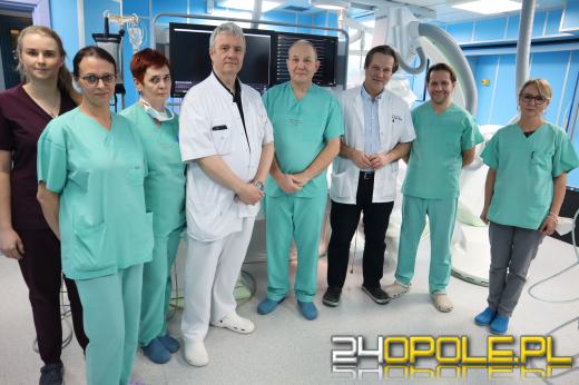 Pierwszy w USK w Opolu zabieg wszczepienia reducera do żyły serca