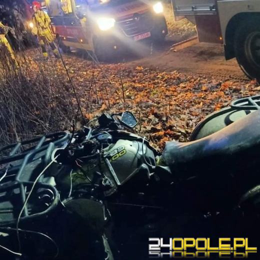 Wypadek z udziałem quada w gminie Świerczów