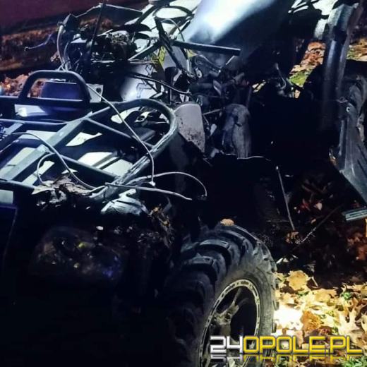 Wypadek z udziałem quada w gminie Świerczów