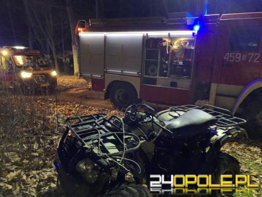 Wypadek z udziałem quada w gminie Świerczów