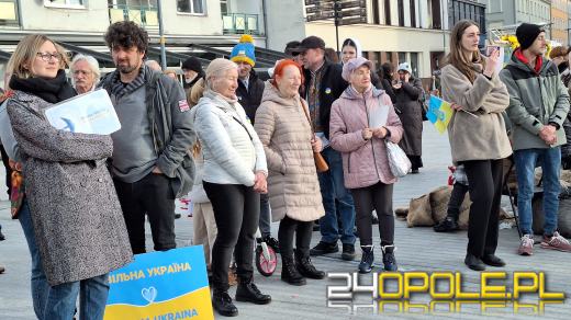 Na placu Wolności odbył się wiec poparcia dla walczącej Ukrainy