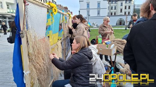 Na placu Wolności odbył się wiec poparcia dla walczącej Ukrainy