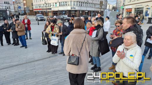 Na placu Wolności odbył się wiec poparcia dla walczącej Ukrainy