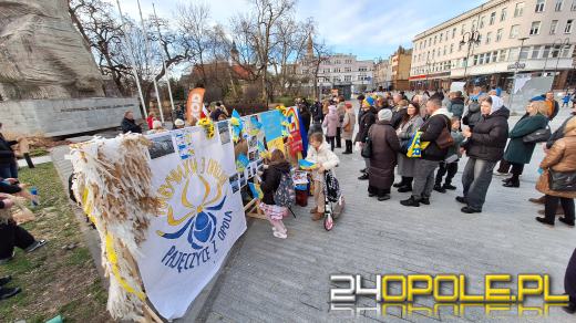 Na placu Wolności odbył się wiec poparcia dla walczącej Ukrainy