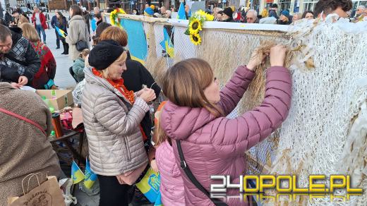 Na placu Wolności odbył się wiec poparcia dla walczącej Ukrainy