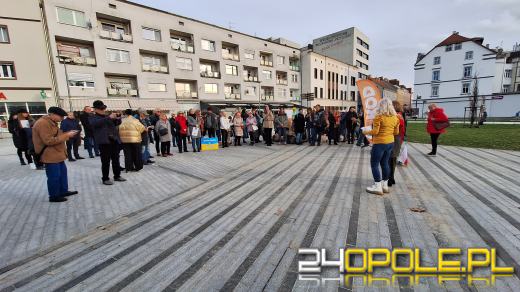 Na placu Wolności odbył się wiec poparcia dla walczącej Ukrainy