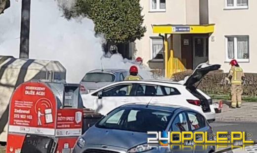  Pożar samochodu na ulicy Bielskiej w Opolu