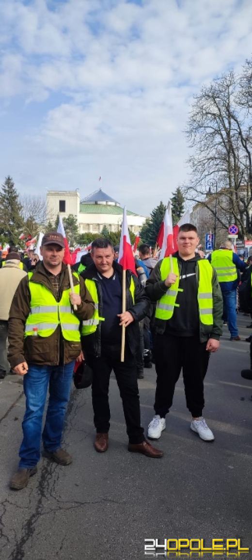Opolska delegacja rolników w Warszawie. Rozczarowanie brakiem konkretów