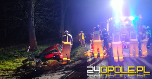 Wypadek na DK45 w okolicy Lasowcice Wielkie