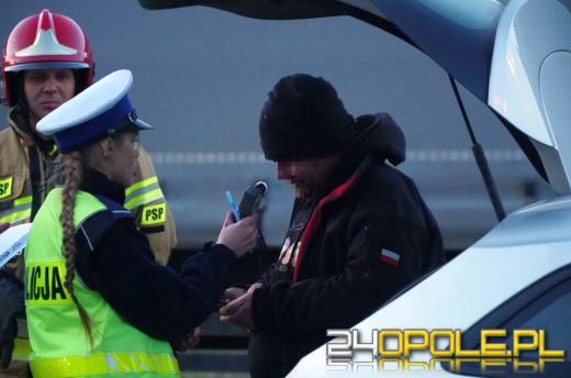 Pijany sprawca kolizji,  próbował uciec z miejsca zdarzenia