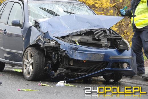 Potrącenie pieszego na ulicy Ozimskiej w Opolu. Cztery osoby ranne