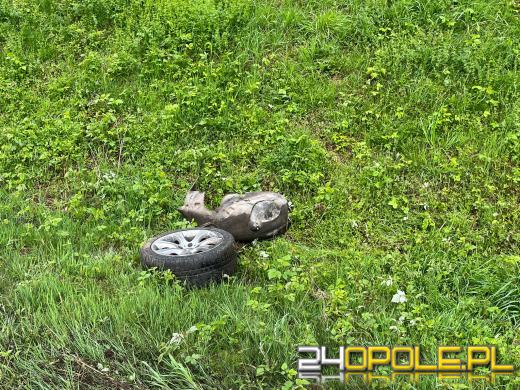 Piątkowy poranek w Dobrzeniu Wielkim: BMW vs. słup energetyczny