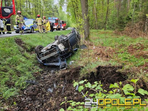 Dachowanie w Jełowej z finałem w rowie