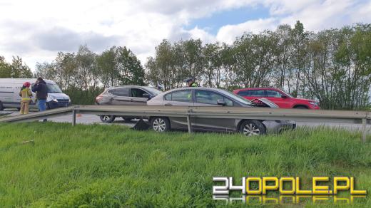 Zderzenie czterech pojazdów na obwodnicy obok Makro